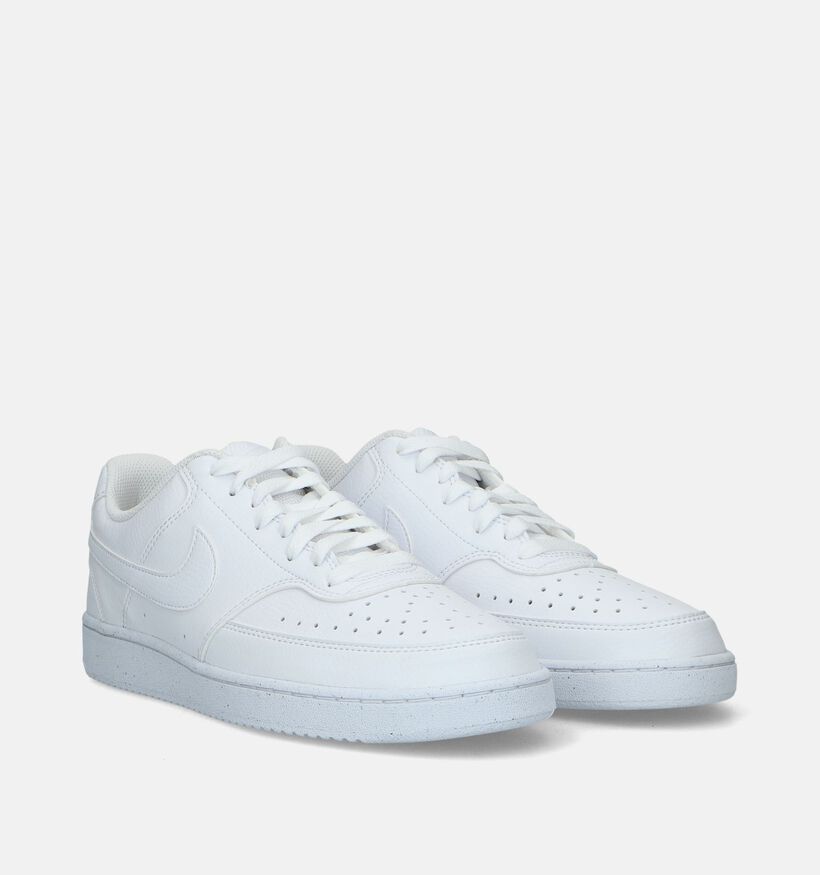 Nike Court Vision Low Next Nature Baskets en Blanc pour hommes (332325)