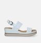 Rieker Witte Sandalen met sleehak voor dames (339139)