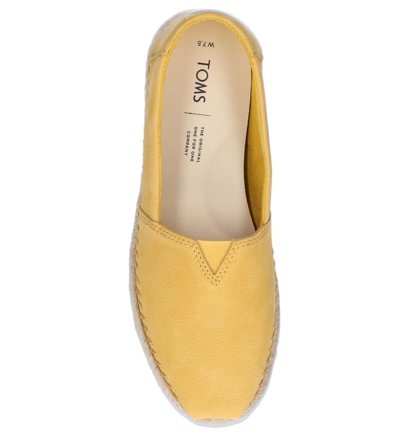 Toms Espadrilles en Jaune en nubuck (242032)