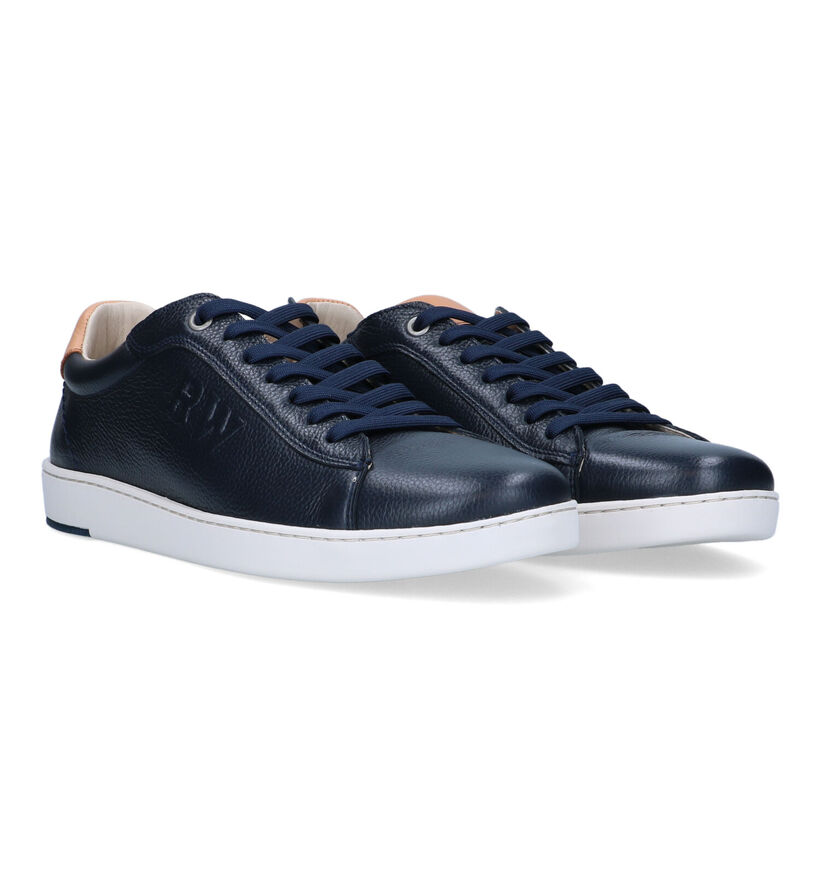 River Woods Leroy Chaussures à lacets en Bleu pour hommes (323055) - pour semelles orthopédiques