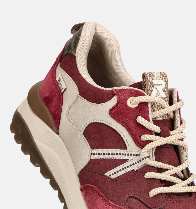 Rieker R-TEX Baskets en Bordeaux pour femmes (376585) - pour semelles orthop&eacute;diques