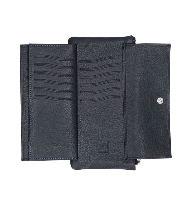 Crinkles Zwarte Ritsportemonnee voor dames (340496)