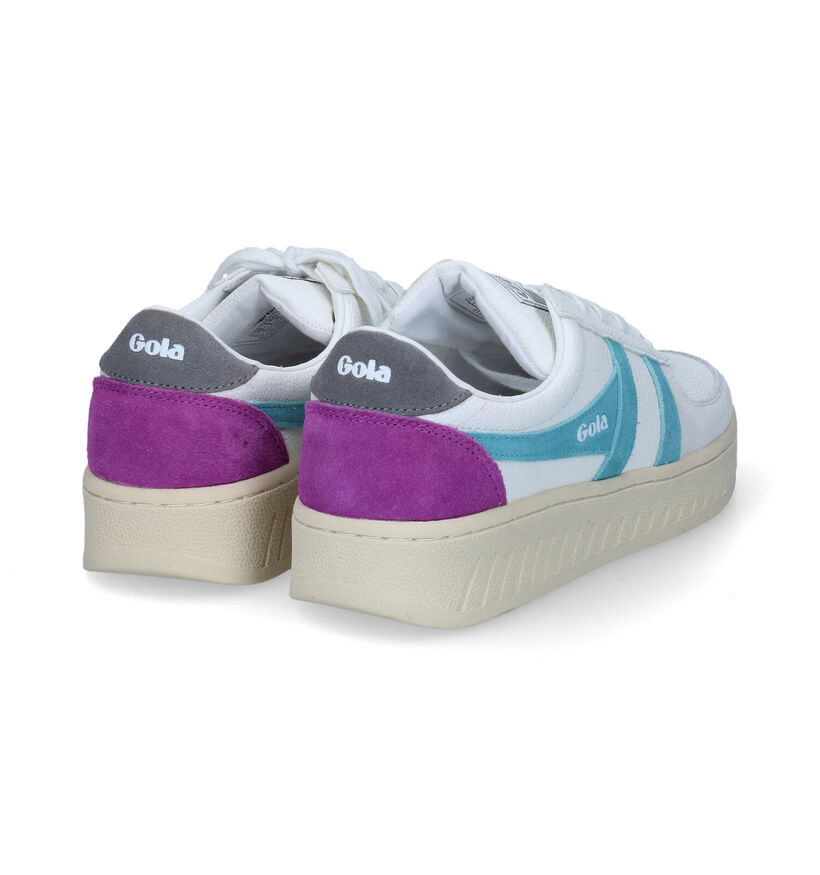 Gola Grandslam Trident Baskets en Blanc pour femmes (336374) - pour semelles orthopédiques