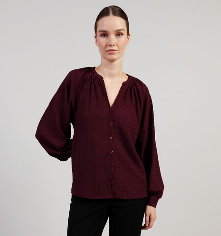 Vila Blouses Beige/Bordeaux