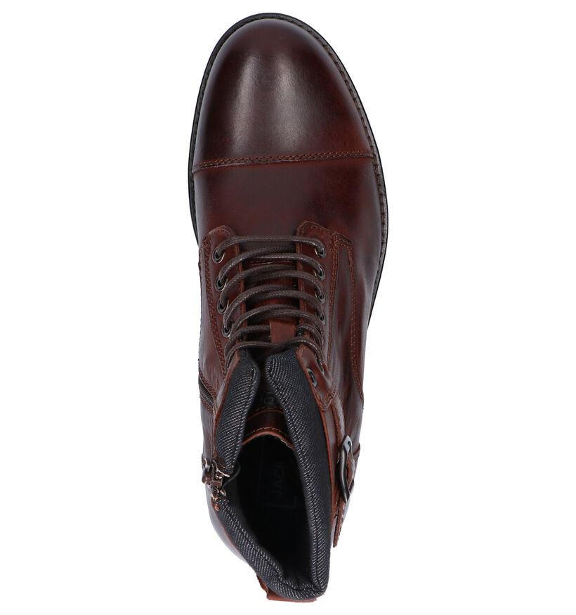 Jack & Jones Bottines en Marron en cuir (256275)