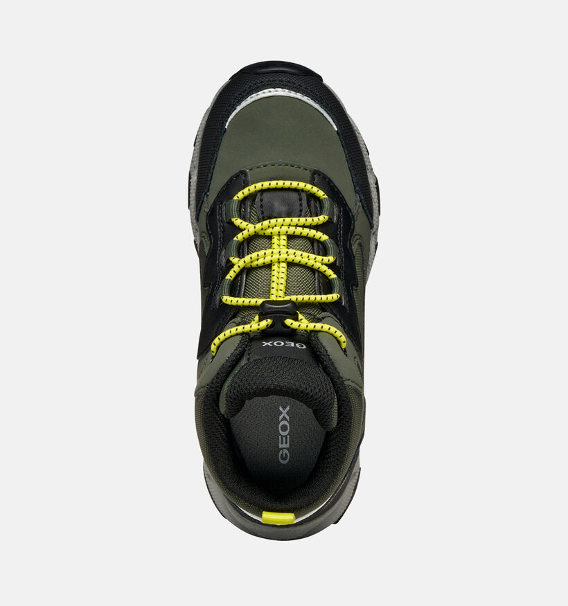 Geox Magnetar Kaki Hoge Schoenen voor jongens (360387) - geschikt voor steunzolen