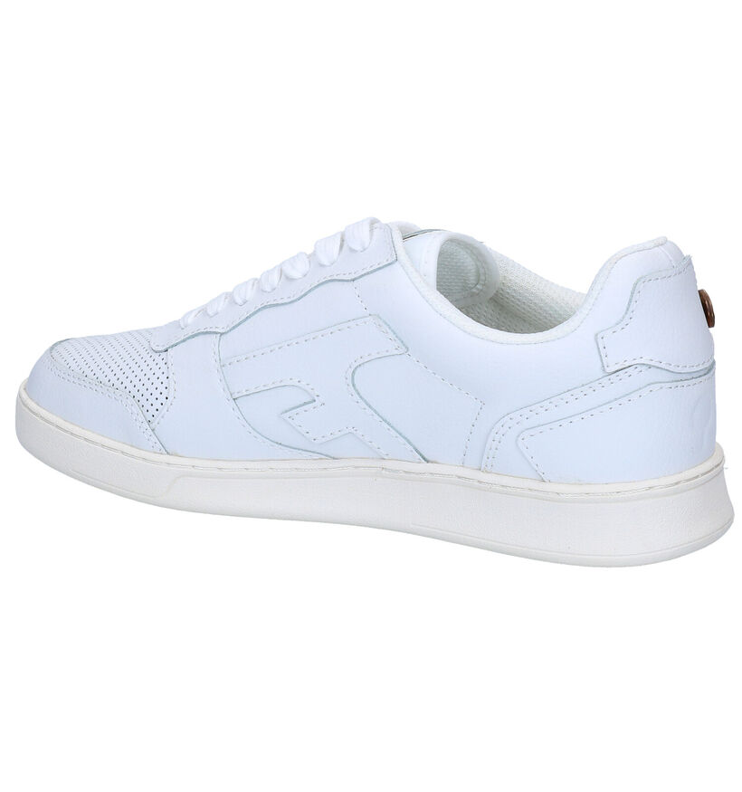 Faguo Hazel Witte Sneakers in kunstleer (288224)