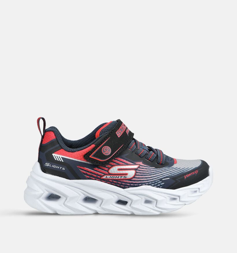 Skechers Vortex Zwarte/Rode Sneakers voor jongens, meisjes (375728) - geschikt voor steunzolen
