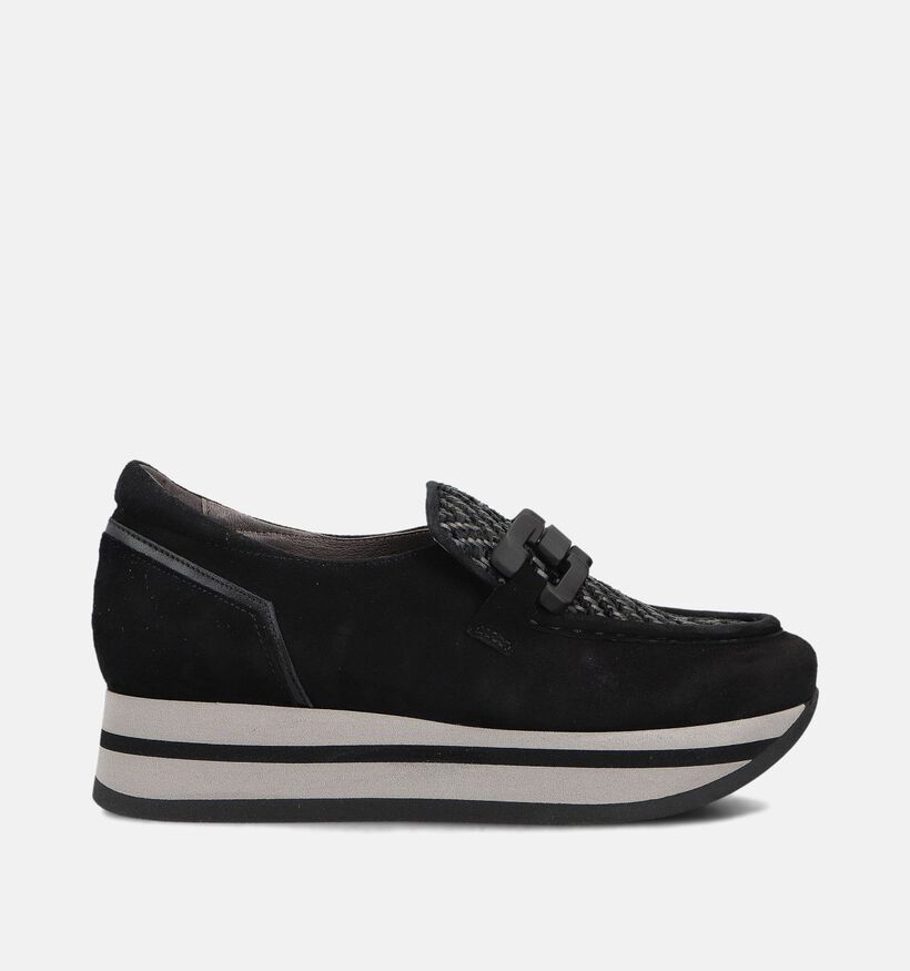Softwaves Chaussures à enfiler en Noir pour femmes (364906) - pour semelles orthopédiques