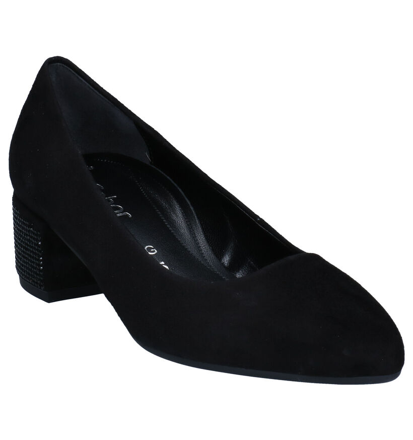 Gabor Soft Move Zwarte Pumps in leer (282307)