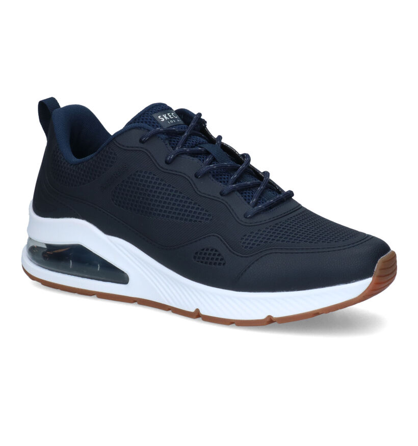 Skechers Uno 2 Blauwe Sneakers in kunststof (312697)