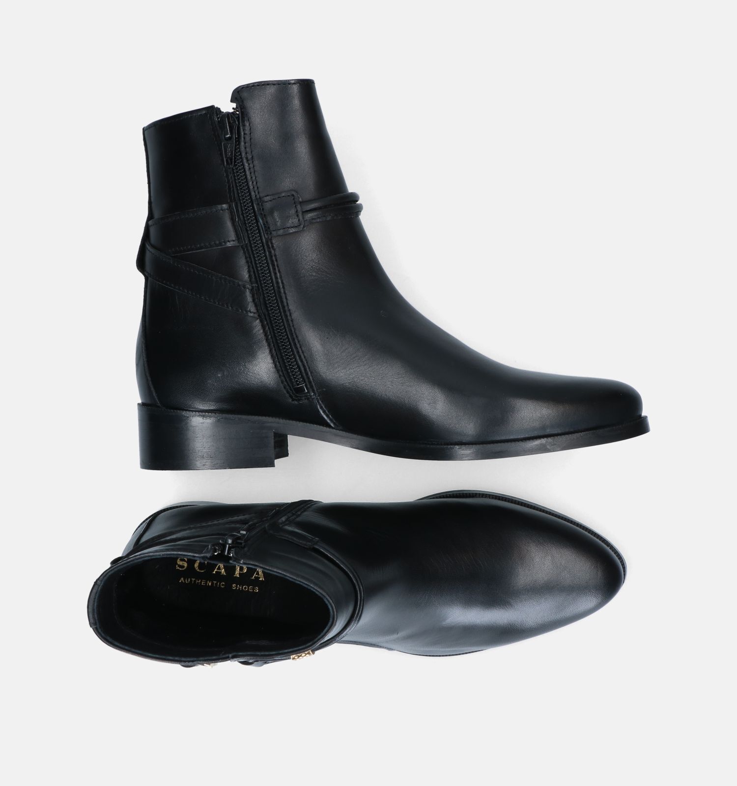 Bottines vernies noires plates hotsell