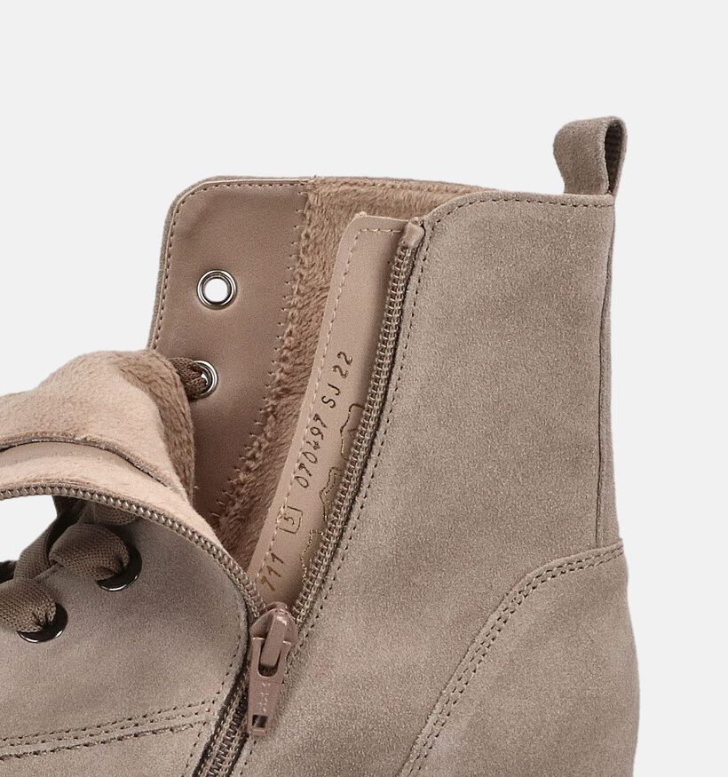 Gabor Boots à lacets en Taupe pour femmes (363096) - pour semelles orthopédiques