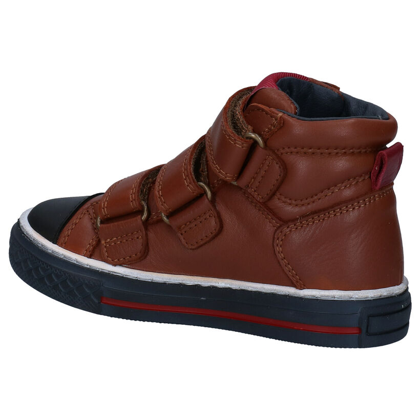 Kipling Cognac Velcroschoenen in leer (298629)