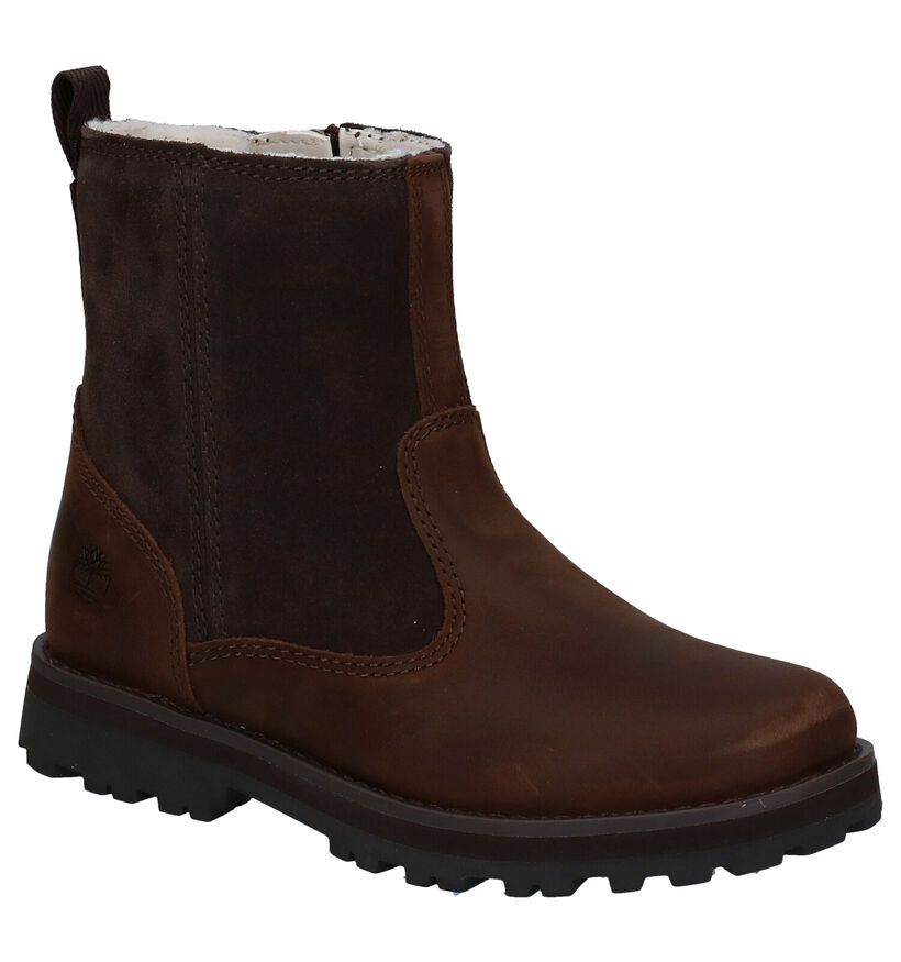 Timberland Courma Kid Chelsea Warm Lined Bruine Boots voor jongens (293777) - geschikt voor steunzolen