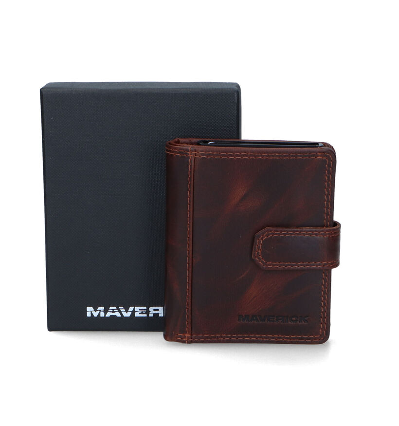 Maverick Bruine Kaartenhouder voor heren (358817)