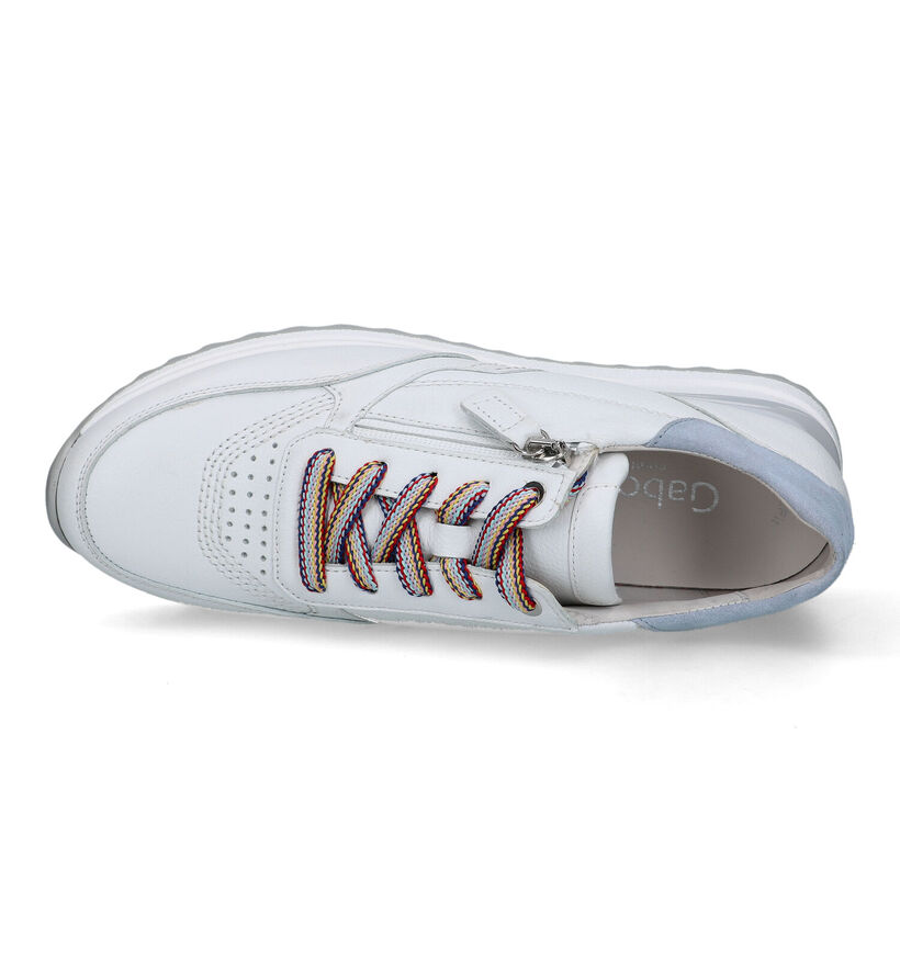 Gabor OptiFit Witte Sneakers voor dames (319478) - geschikt voor steunzolen