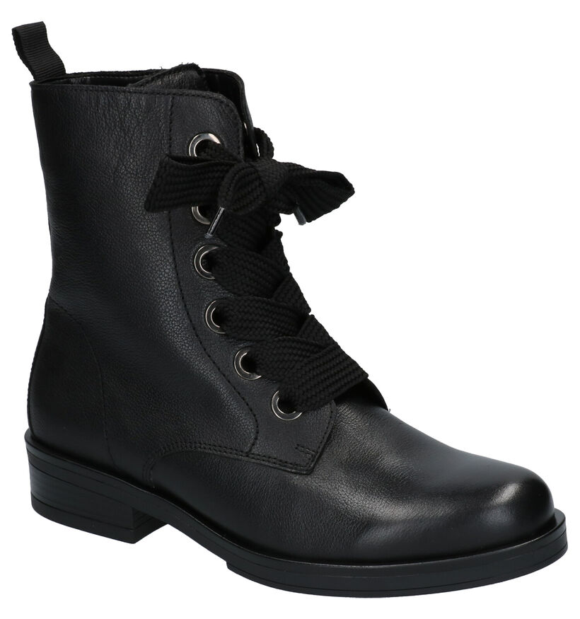 Gabor Best Fitting Zwarte Boots in leer (260505)