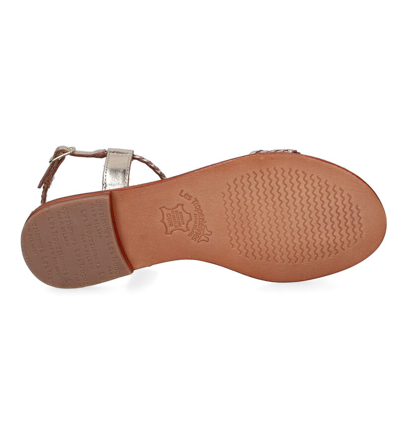 Les Tropeziennes Hippy Gouden Sandalen in leer (308545)