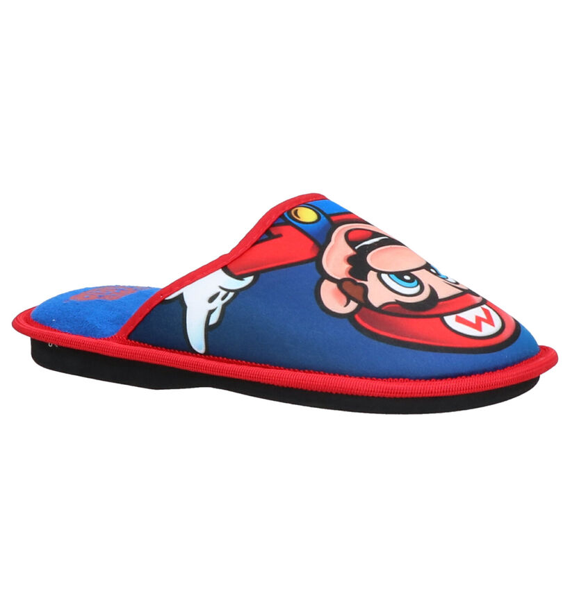 Mario Pantoufles ouvertes en Bleu foncé en textile (260669)