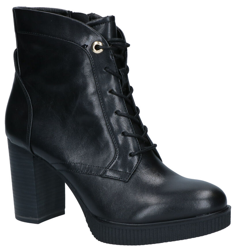 Tamaris Bottillons à talons en Noir en cuir (257152)
