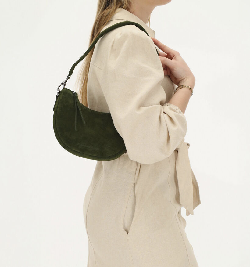 Hide & Stitches Donkergroene Crossbodytas voor dames (374217)