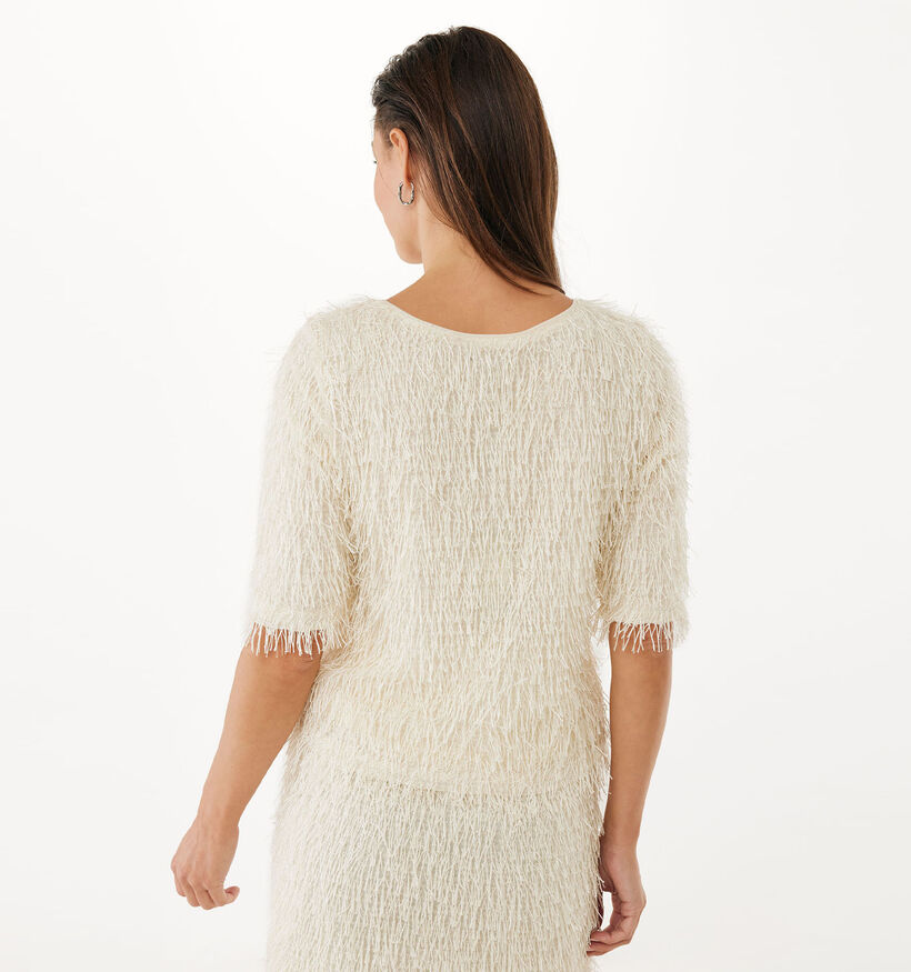Mexx Ruffle Blouse en Beige pour femmes (362294)