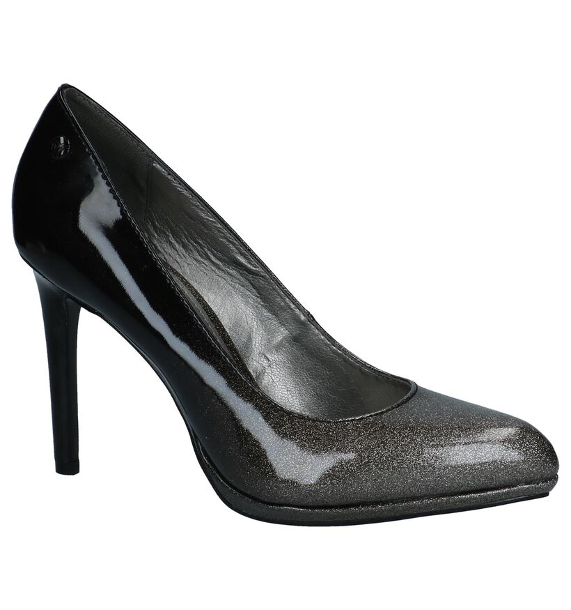 s. Oliver Pumps Zwart/Zilver met High Heels, , pdp