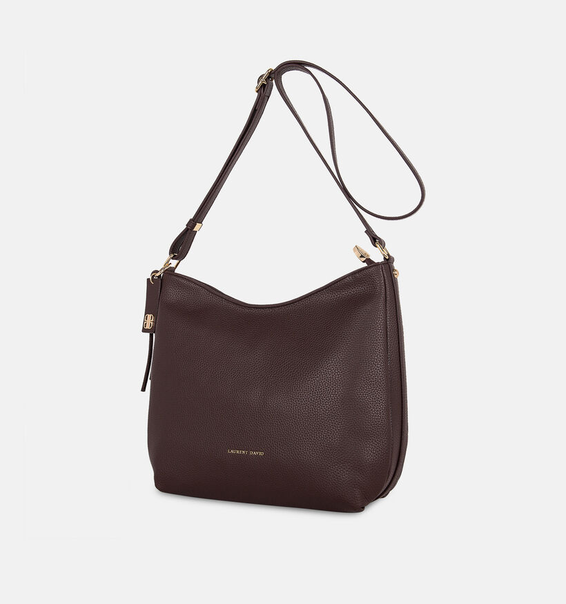 Laurent David Donkerbruine Crossbodytas voor dames (381514)