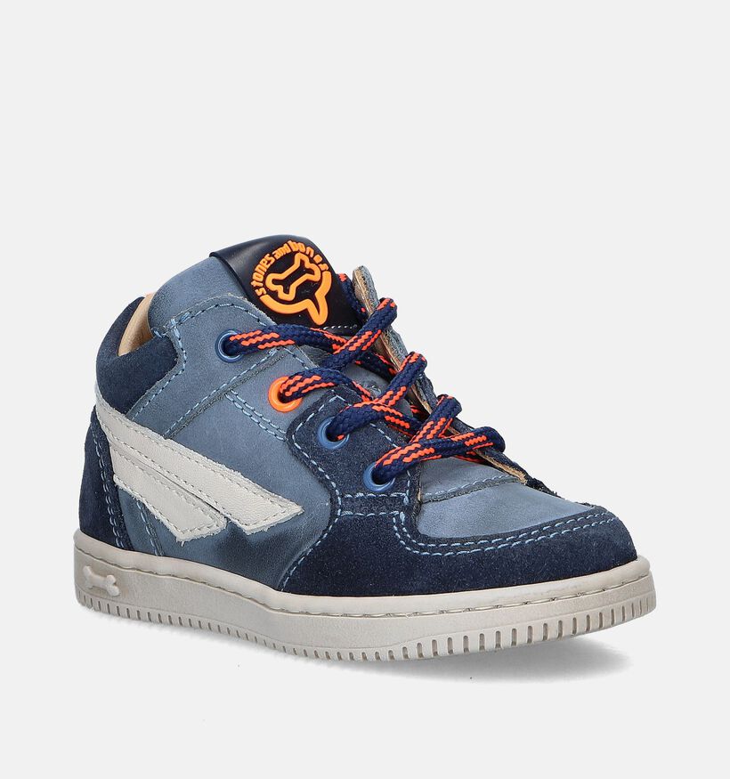 STONES and BONES Nomi Blauwe Babyschoenen voor jongens (349168) - geschikt voor steunzolen