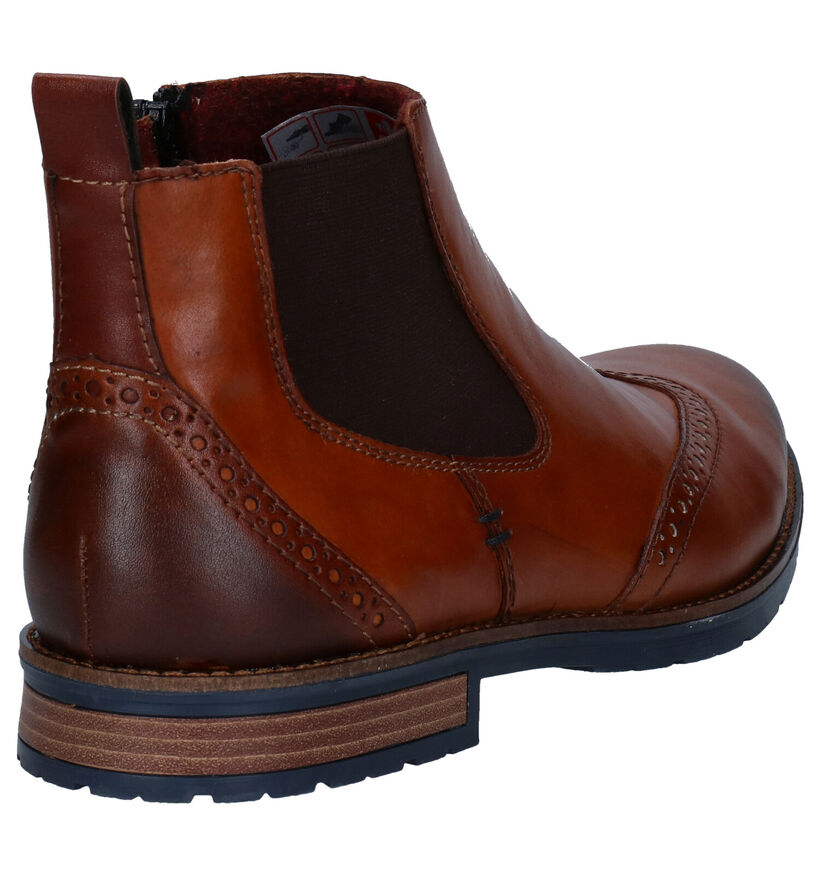 Rieker Cognac Boots in leer (281821)