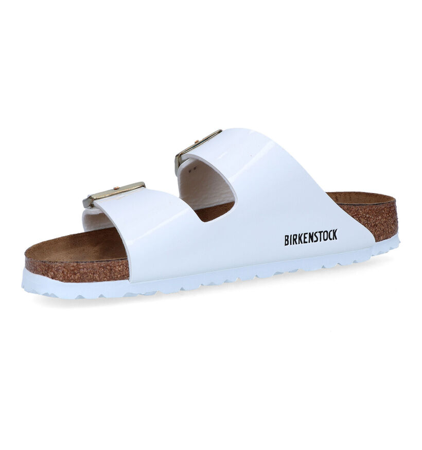 Birkenstock Arizona Birko Flor Nu-pieds en Blanc pour femmes (337963)