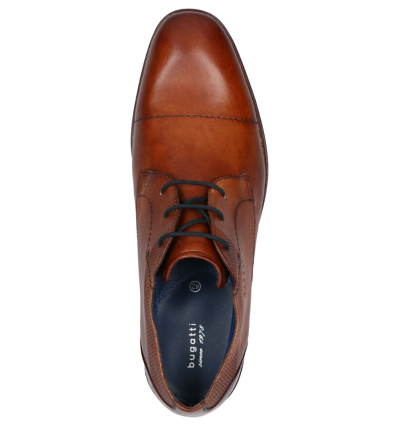 Bugatti Chaussures hautes en Cognac en cuir (281776)