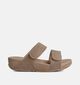 FitFlop Lulu Adjustable Shimmerlux Bronzen Slippers voor dames (372336)