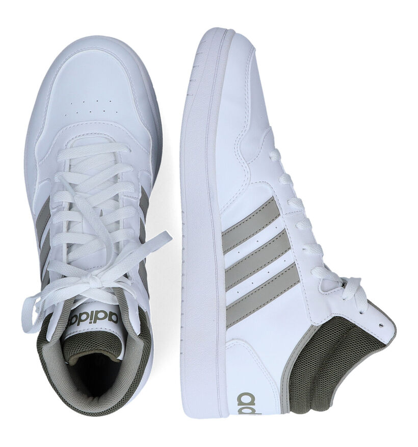 adidas Hoops 3.0 Zwarte Sneakers in kunstleer (316565)