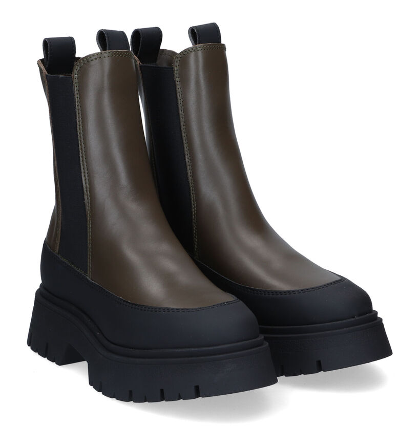 Tamaris Touch It Kaki Chelsea Boots voor dames (315460)