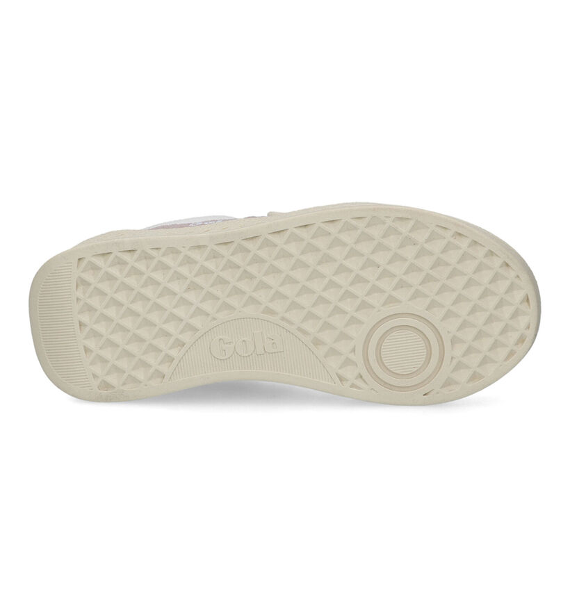 Gola Grandslam Trident Strap Witte Sneakers voor meisjes (345131) - geschikt voor steunzolen