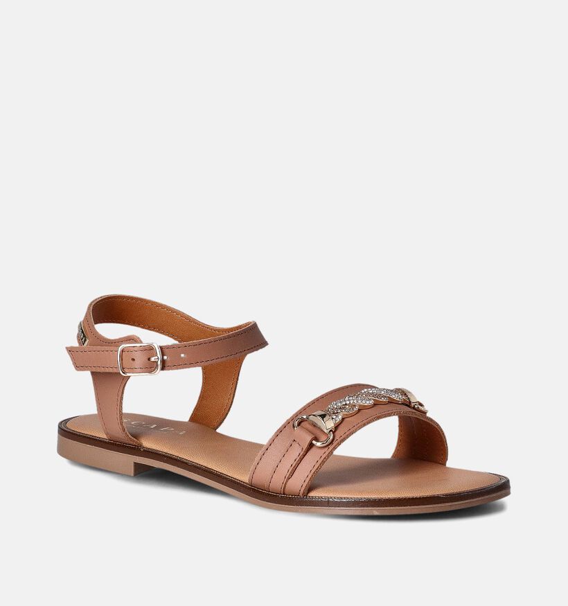 Scapa Sandales plates en Marron pour femmes (355472)