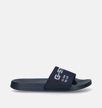 Badslippers blauw