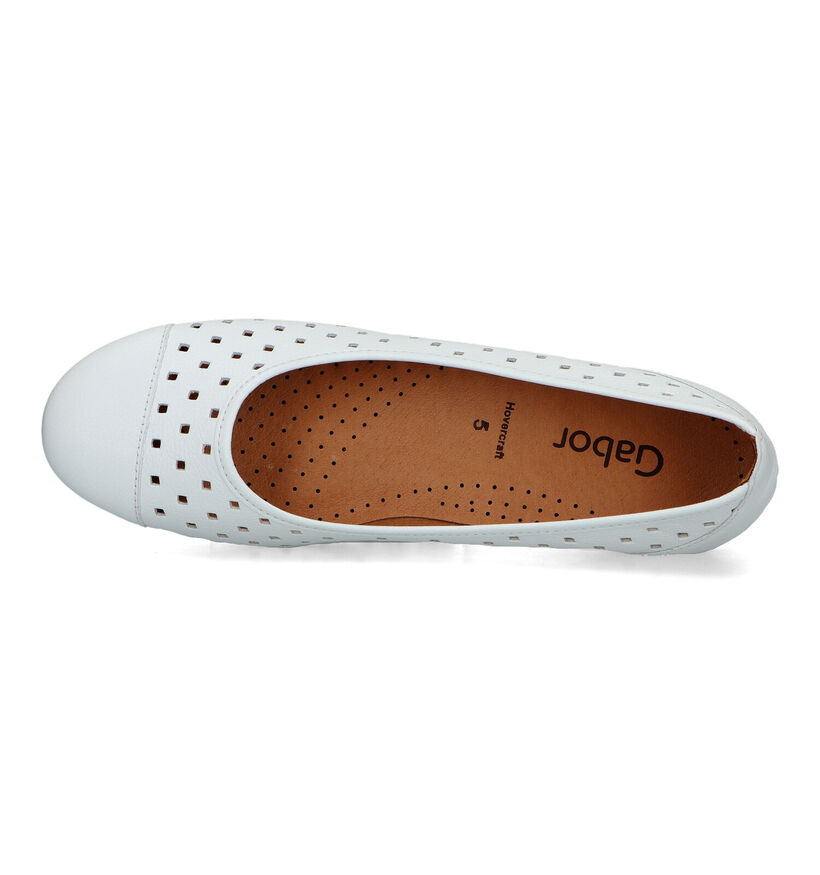 Gabor Hovercraft Ballerines en Blanc pour femmes (319470)