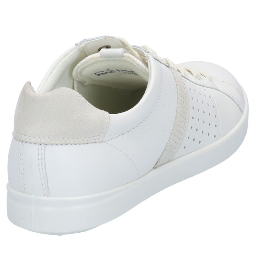 Ecco Leisure Rode Sneakers in leer (275317)