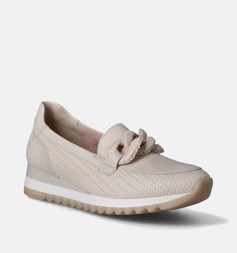 Gabor Best Fitting Beige Instappers voor dames (355099) - geschikt voor steunzolen