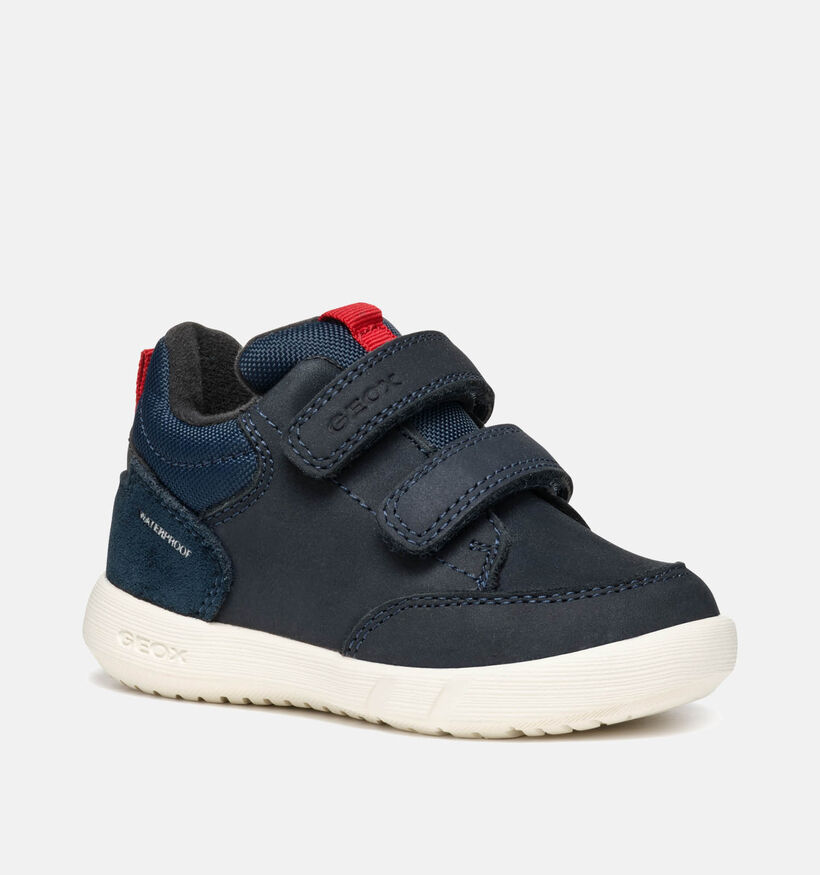 Geox Hyroo WPF Blauwe Velcroschoenen voor jongens (345904) - geschikt voor steunzolen