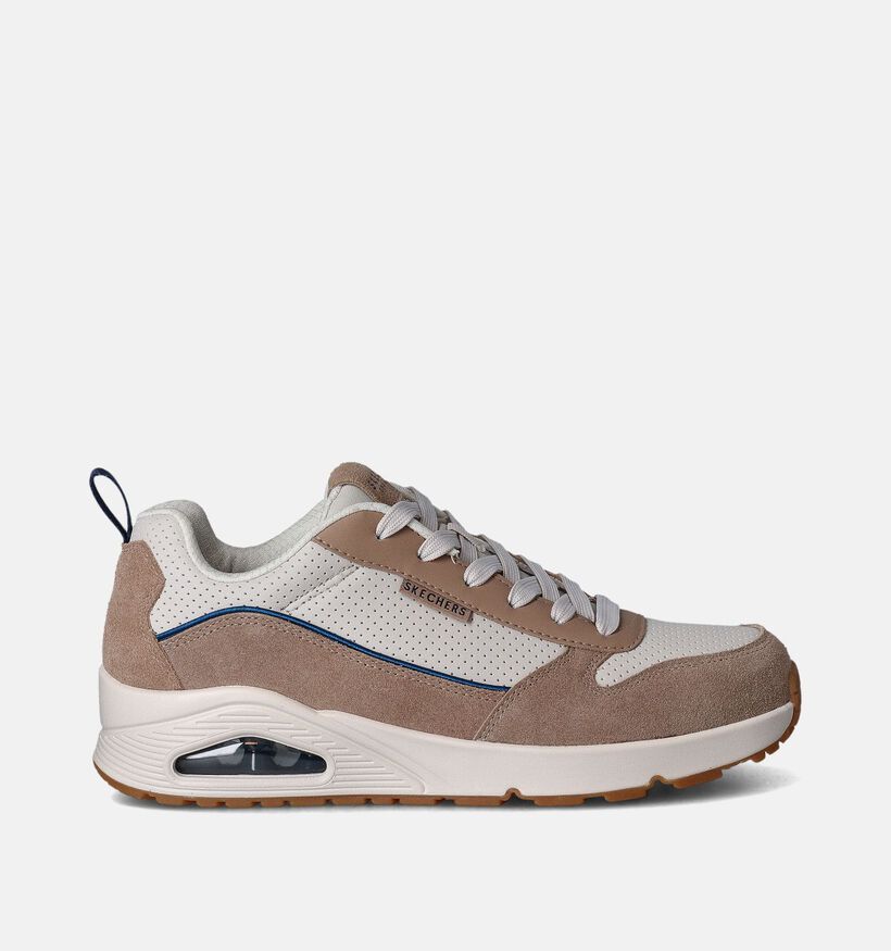 Skechers Uno Beige Sneakers voor heren (351848)