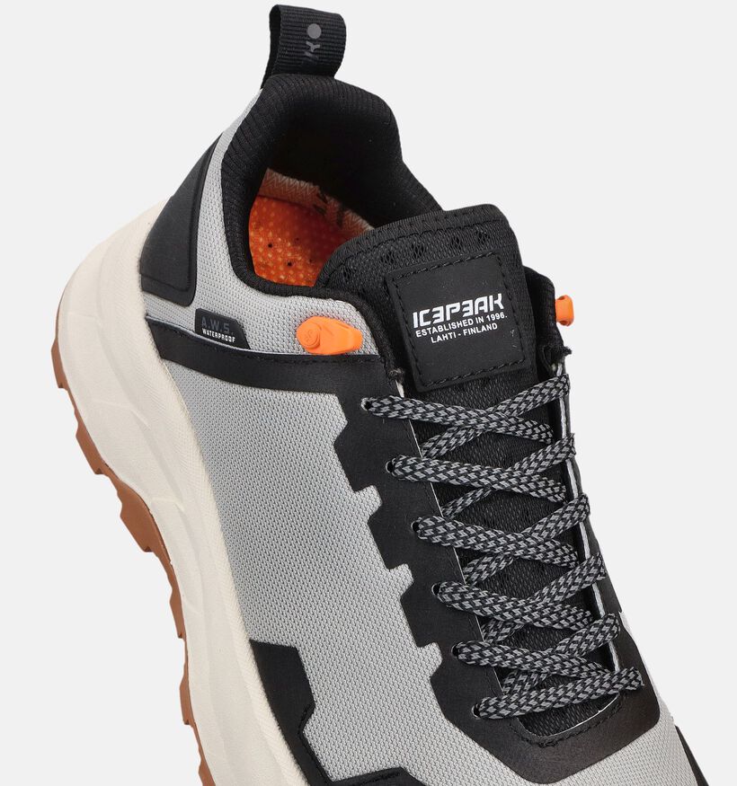 Icepeak Aska LC Grijze Lage Wandelschoenen voor heren (373307) - geschikt voor steunzolen