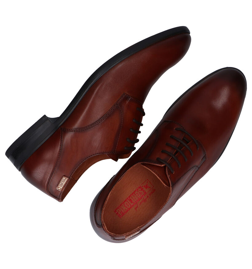 Pikolinos Bristol Cognac Geklede Veterschoenen in leer (289163)