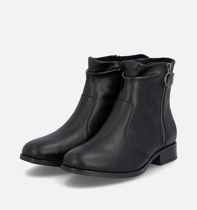 Rieker Antistress Bottines motardes en Noir pour femmes (379971) - pour semelles orthop&eacute;diques