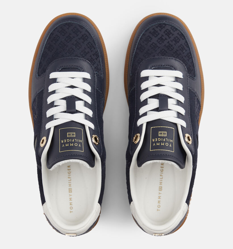 Tommy Hilfiger Tribeca Donkerblauwe Lage Sneakers voor dames (378108) - geschikt voor steunzolen