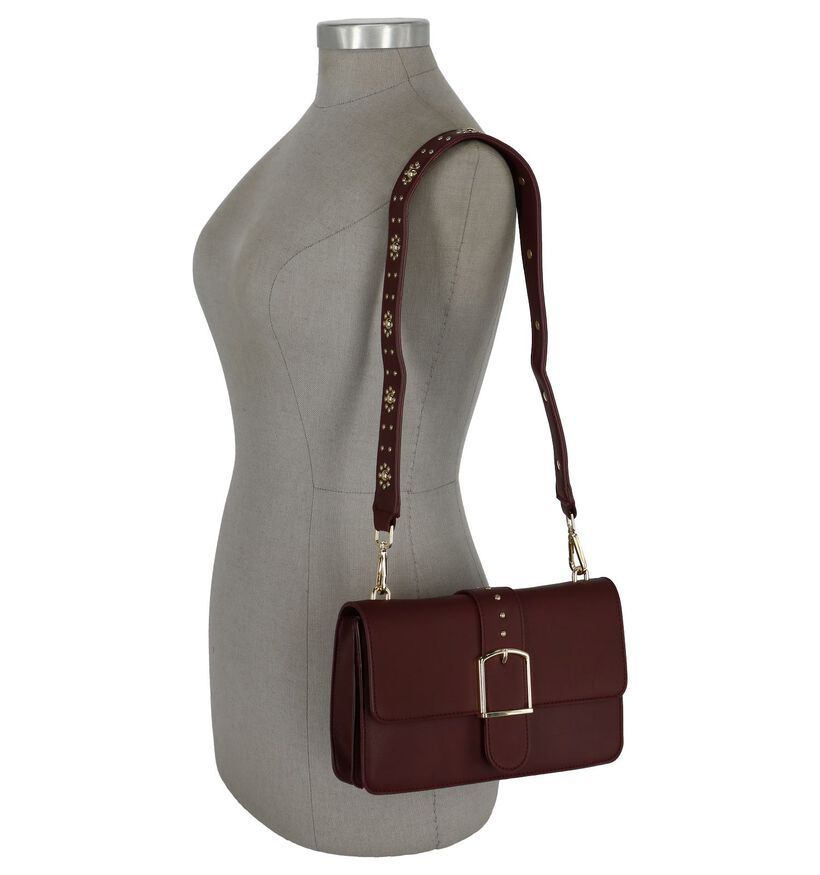 Pepe Moll Crossbody Tas Bordeaux in kunstleer (234806)