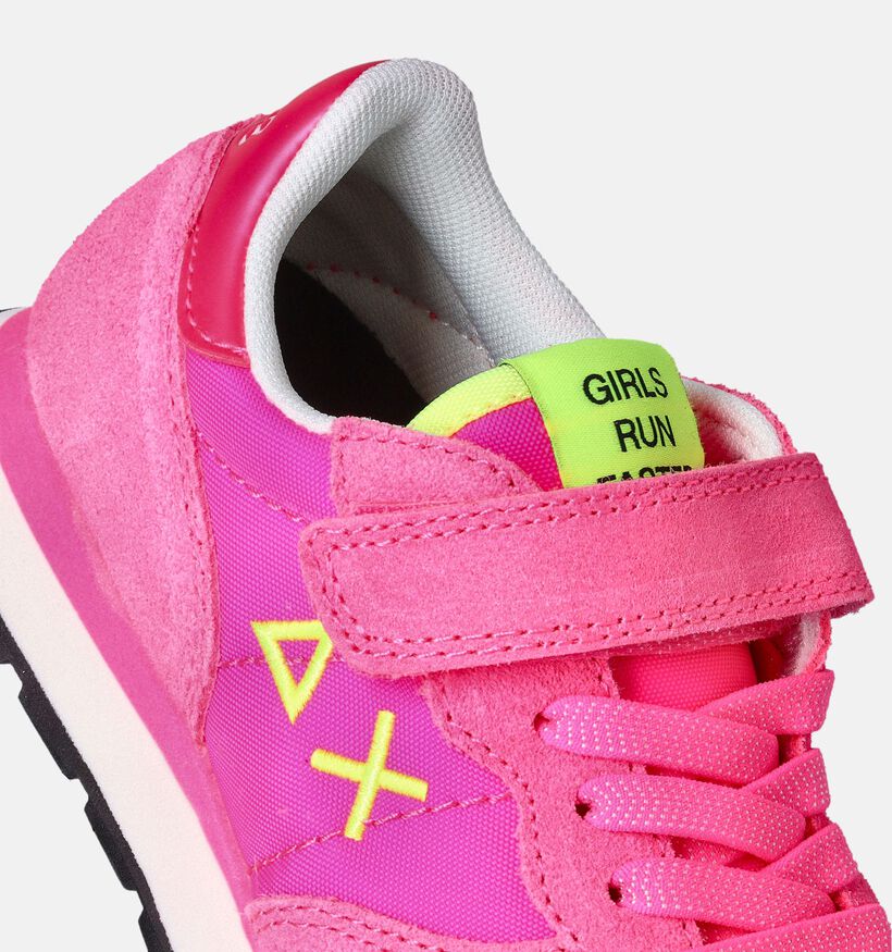 Sun68 Ally Solid Baskets Fluo en Rose pour filles (352449)